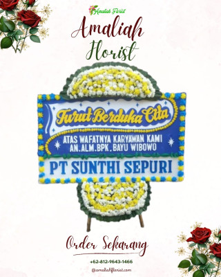 Papan Bunga Duka di Sudirejo 1